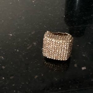 Bebe crystal cocktail ring 💛